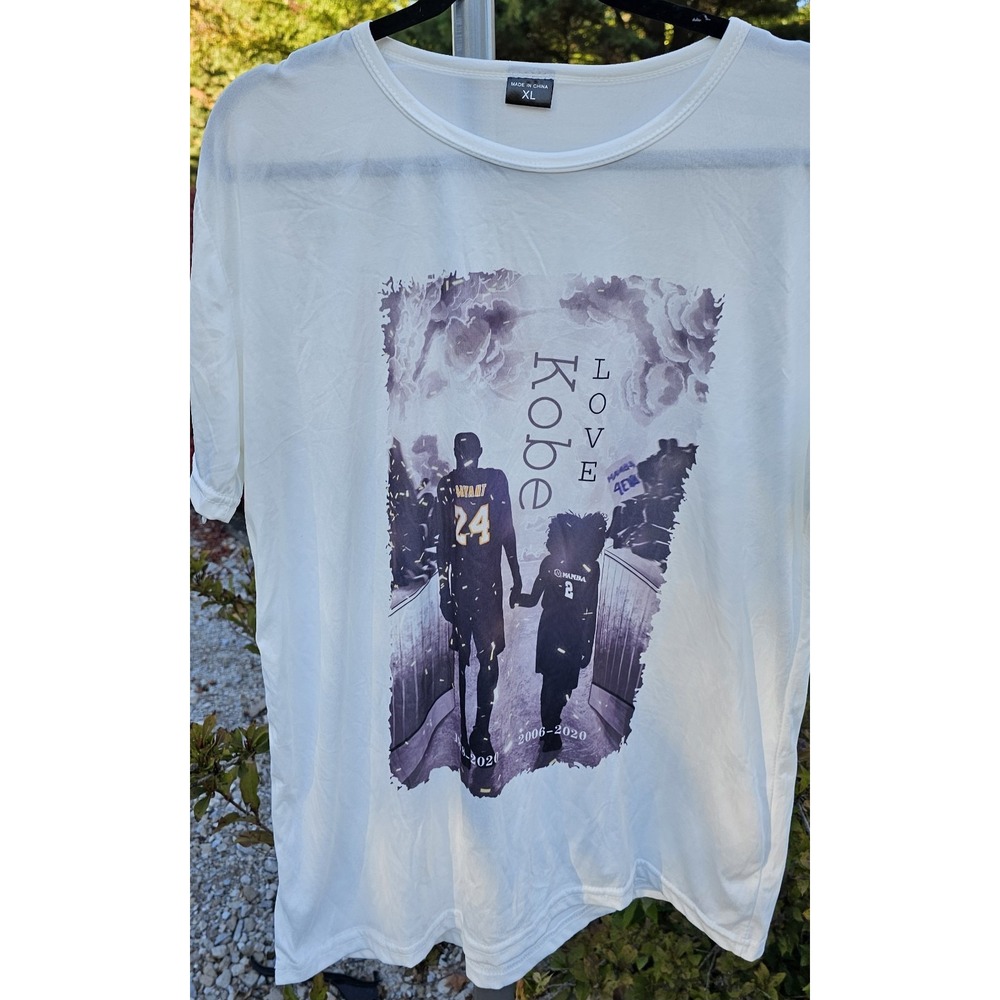 Kobe Bryant T-Shirt Size XL Sublimation 100% Polyester
